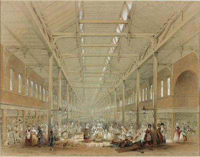 Interior of Grainger Market by John Wilson Carmichael